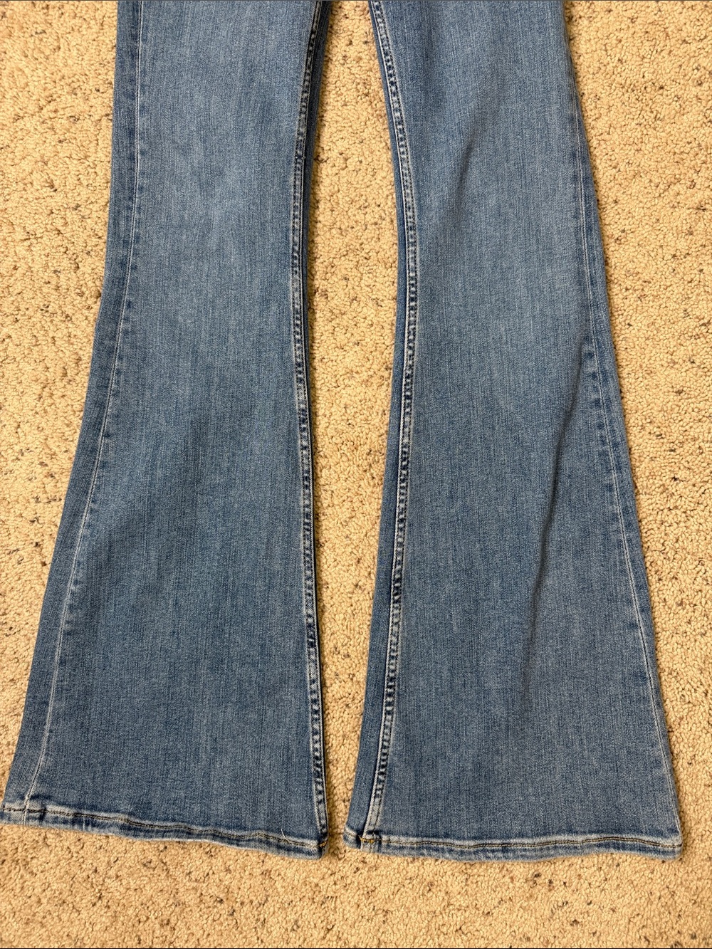 We The Free Blue Denim Short-Sleeve One-Piece Jumpsuit S - Picture 4 of 5